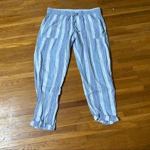 Old Navy cropped linen pants